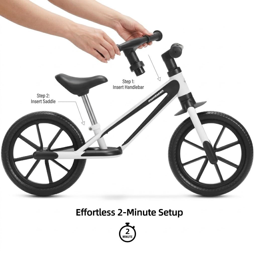 Montasen wheel and tire showing tread for traction and smooth ride