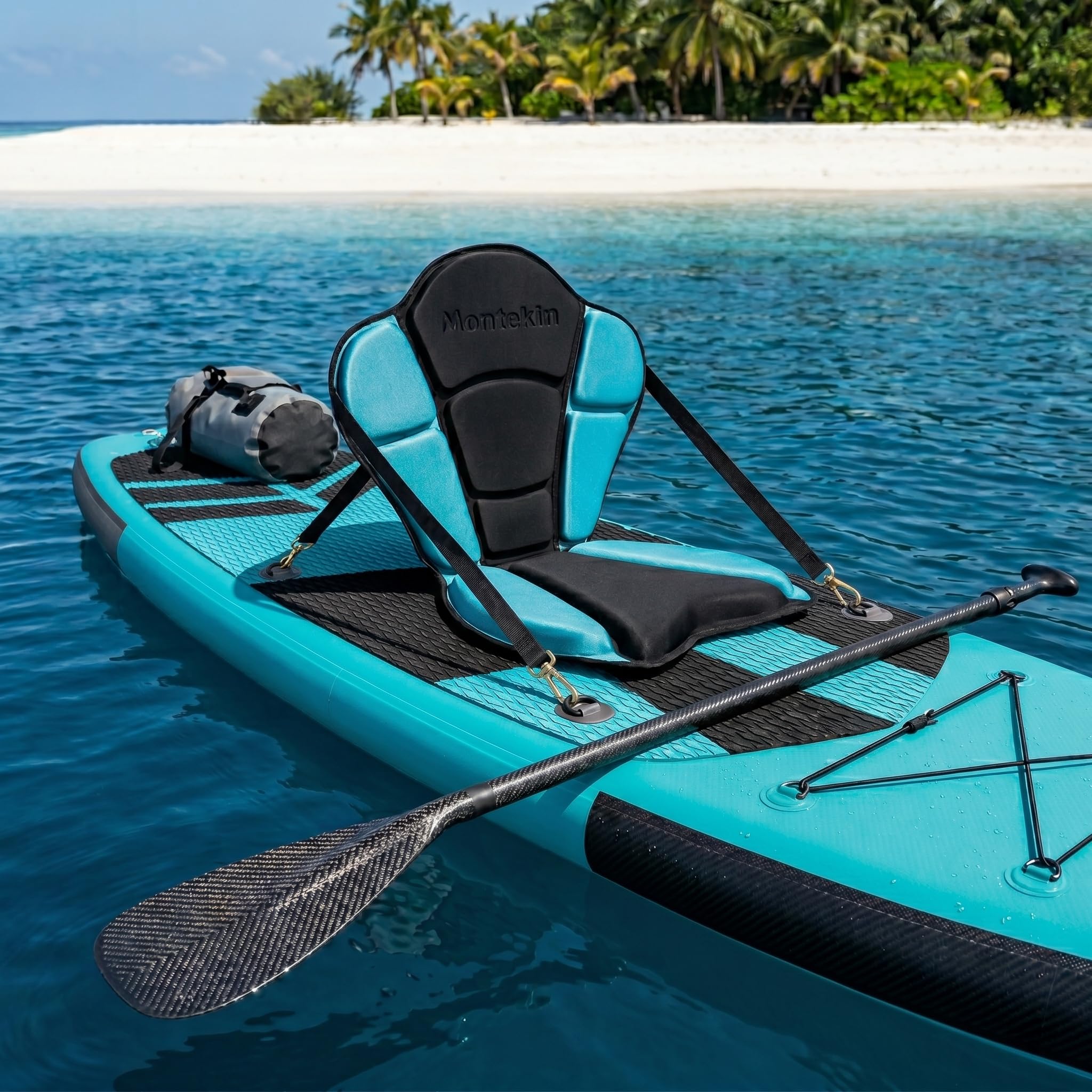 Montekin close-up of high-density EVA backrest offering lumbar support