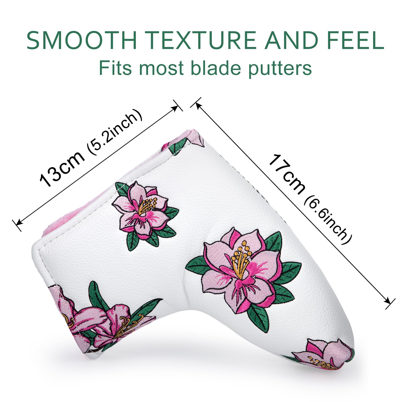 montela golf headcover in use on a blade putter for protection