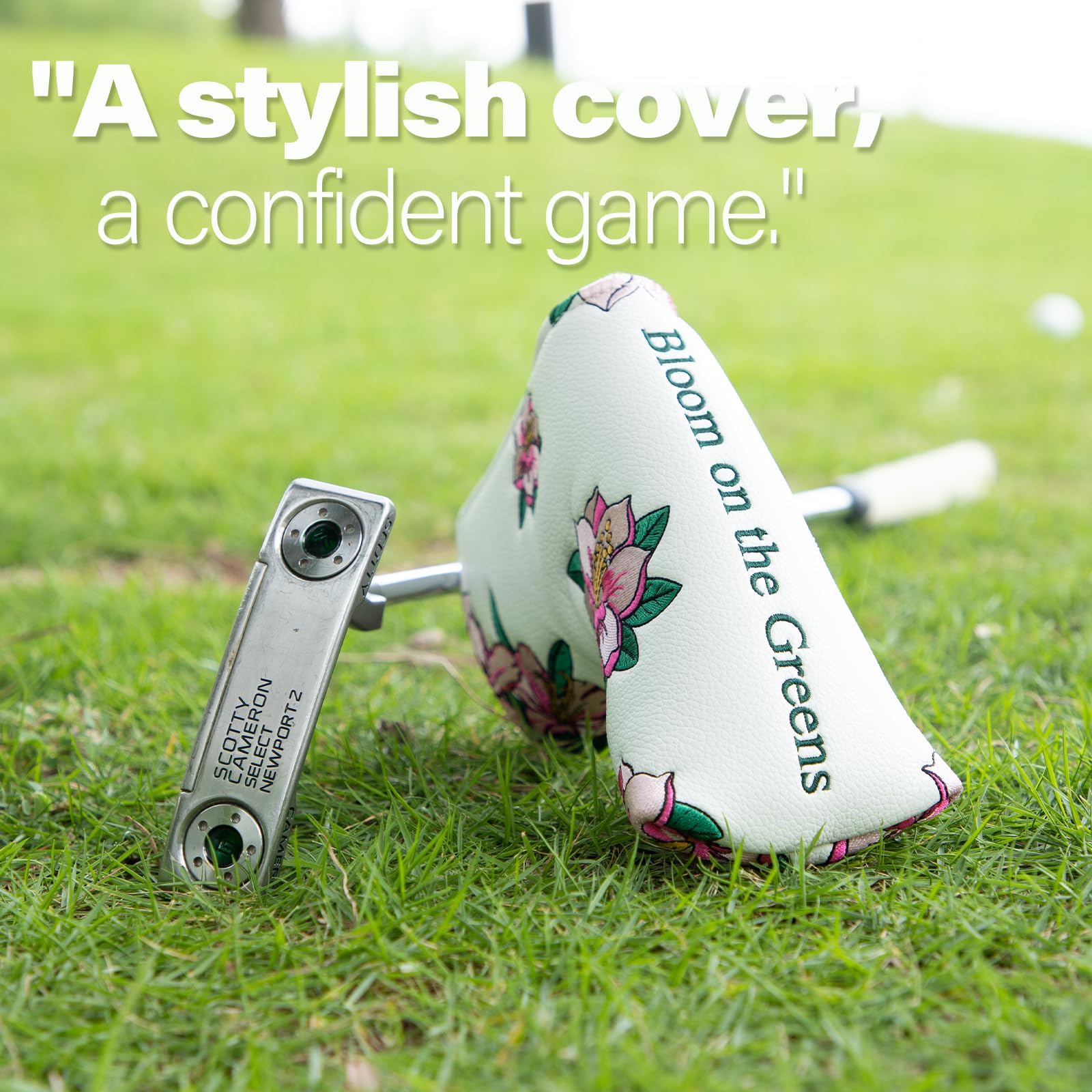 montela golf cover held in hand shows compact, travel-friendly size