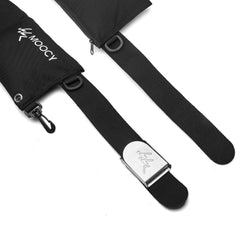 MOOCY stainless quick-release buckle detail showing fast emergency release benefit
