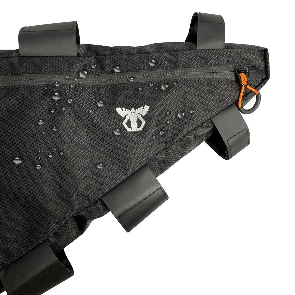 Moosetreks closeup of YKK water‑resistant zipper for secure access