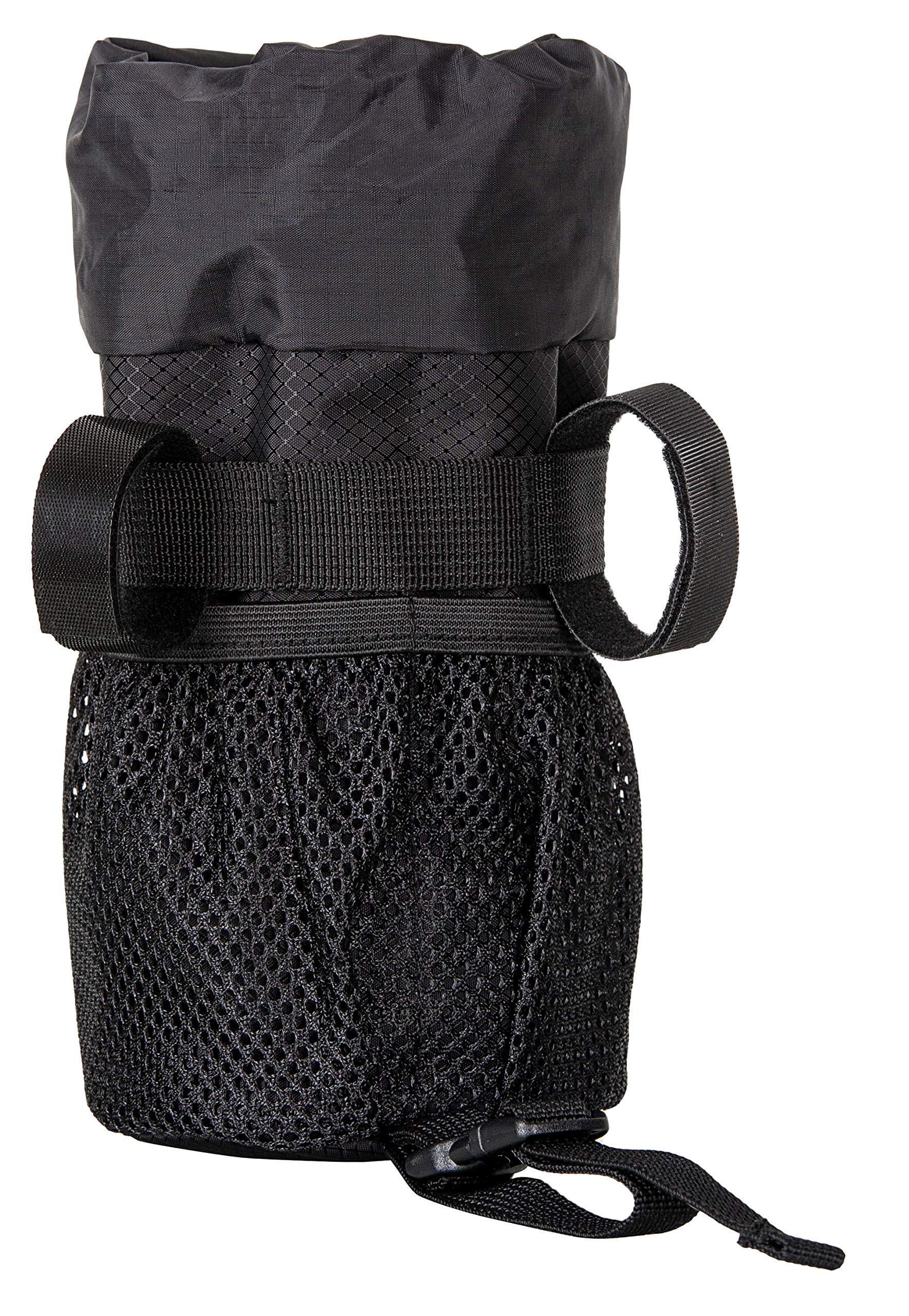 Moosetreks stem bag side mesh pockets holding bars and phone for organization