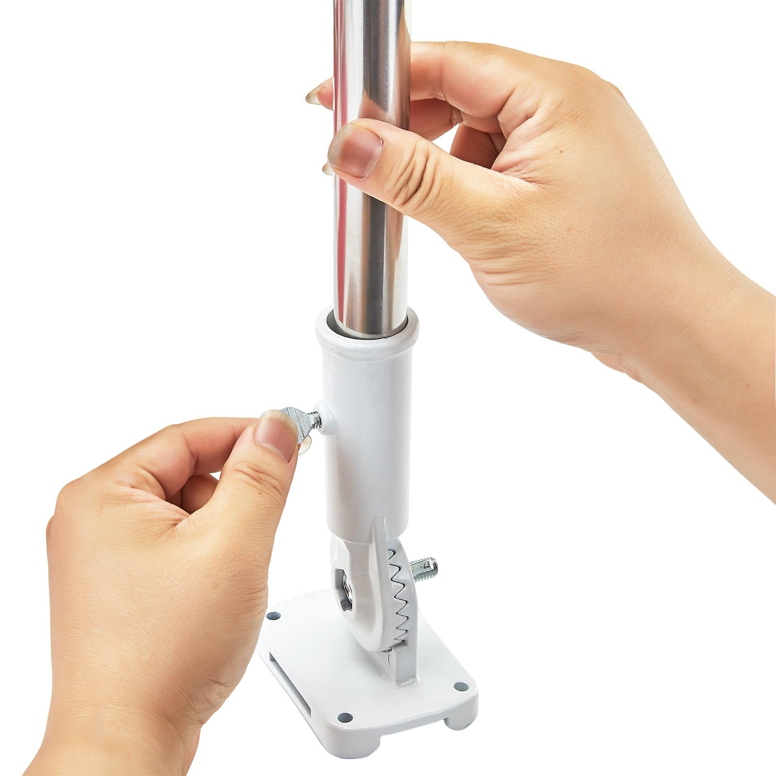 MOPHOEXII adjustable 180° bracket demonstrating pivoting mount for versatile installation benefit flexibility