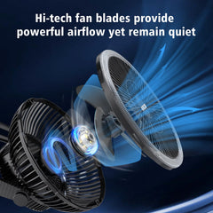 MORECORE close-up of blades highlighting larger 8-inch airflow benefit