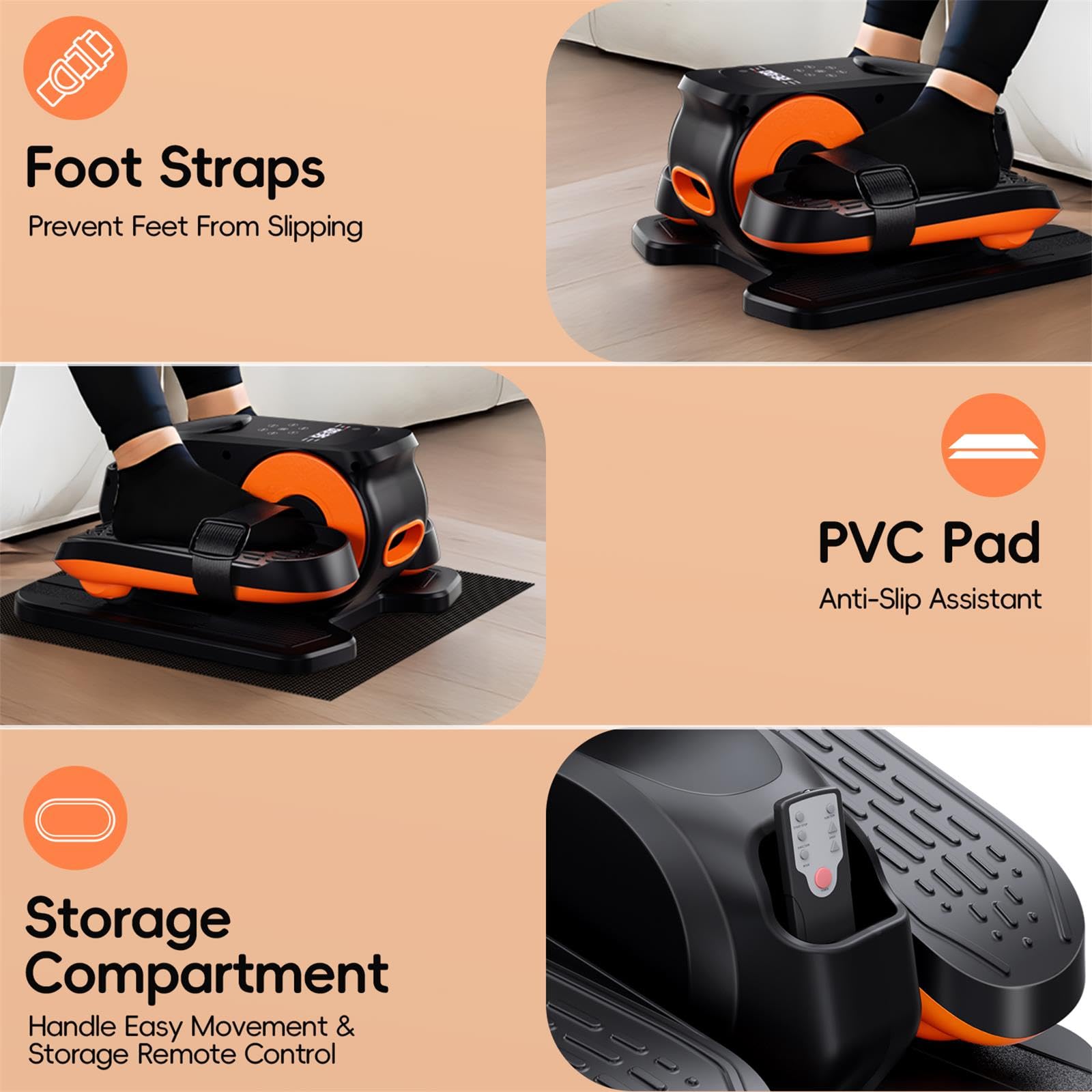 Morelax pedal texture and strap showing secure grip and comfort benefit