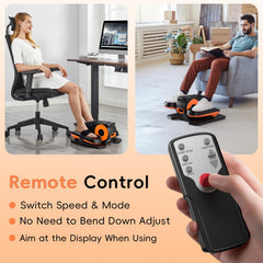 Morelax side profile under a desk showing slim, space-saving benefit