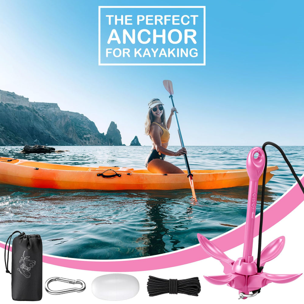 MorningRo anchor stowed in padded bag protecting kayak surfaces and preventing scratches