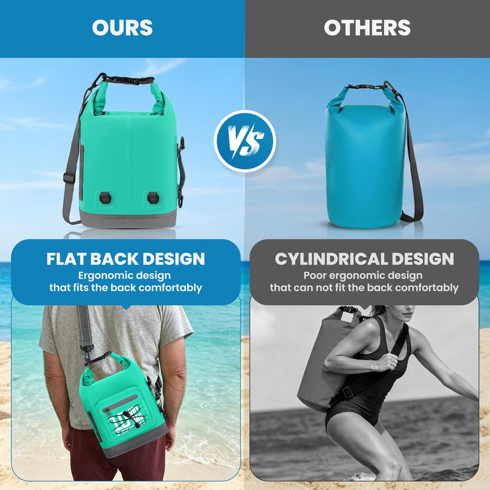 MORXPLOR size comparison with gear displaying capacity options and packing benefit