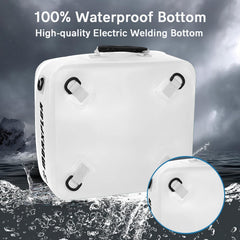 MORXPLOR watertight zipper close-up improving cold retention and splash protection
