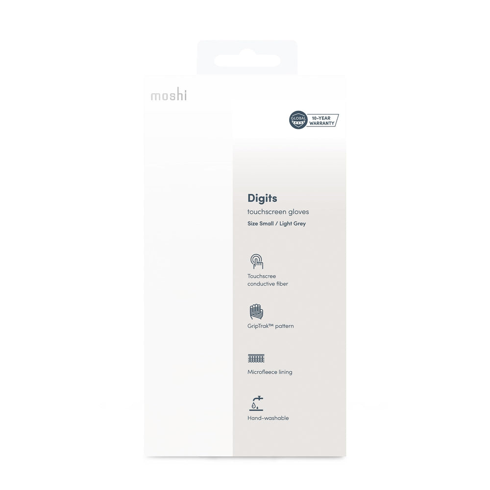 Folded Moshi Digits displaying label and tag, showing brand and quality construction
