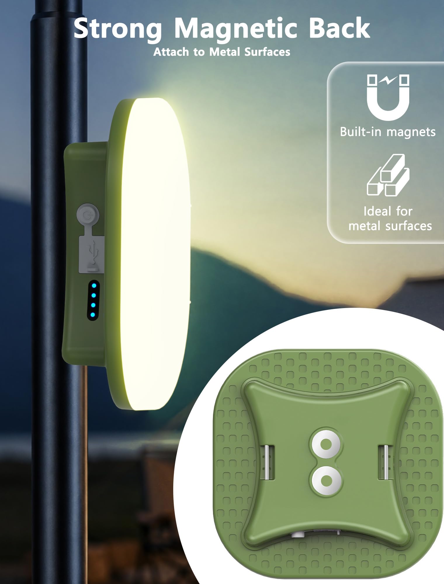 MOSLIGHTING illuminated campsite demonstrating versatile outdoor lighting