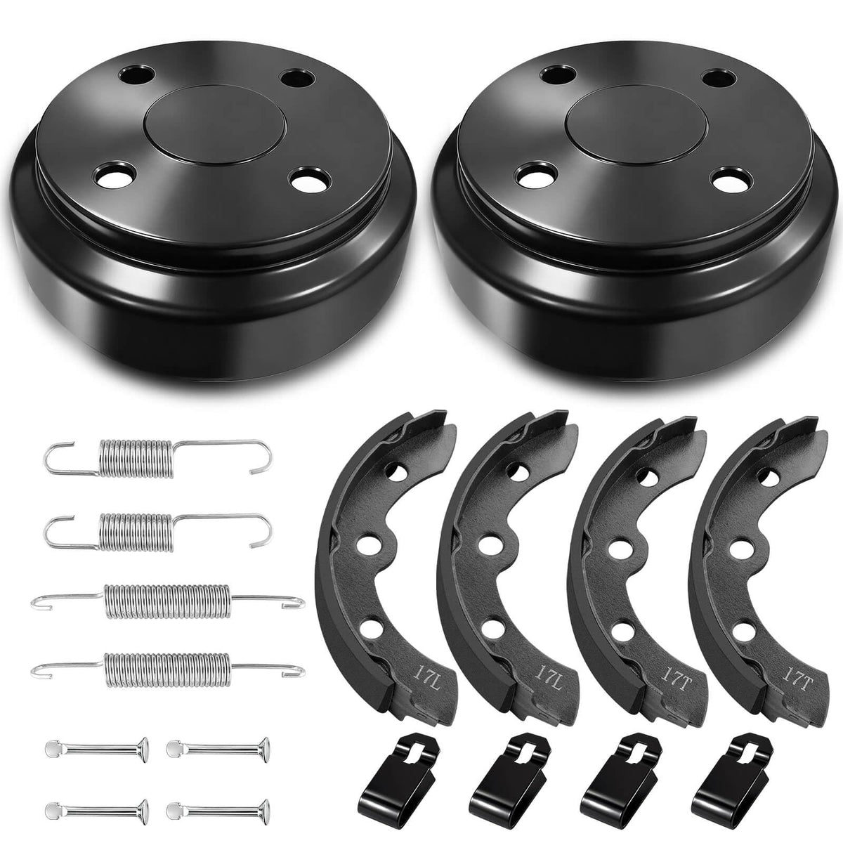 MOSNAI front view of complete brake kit showing components and easy purchasing benefit