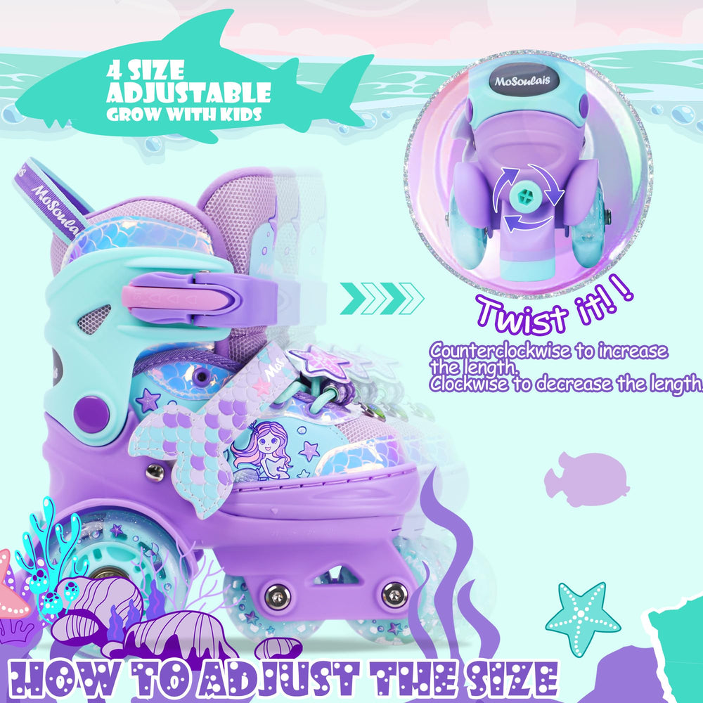 MoSoulais birthday gift scene with child wearing skates and smiling joyfully