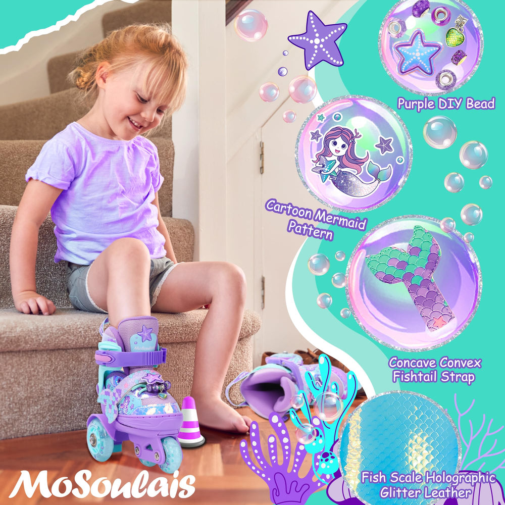MoSoulais light-up wheels glowing create visible rainbow trail while rolling