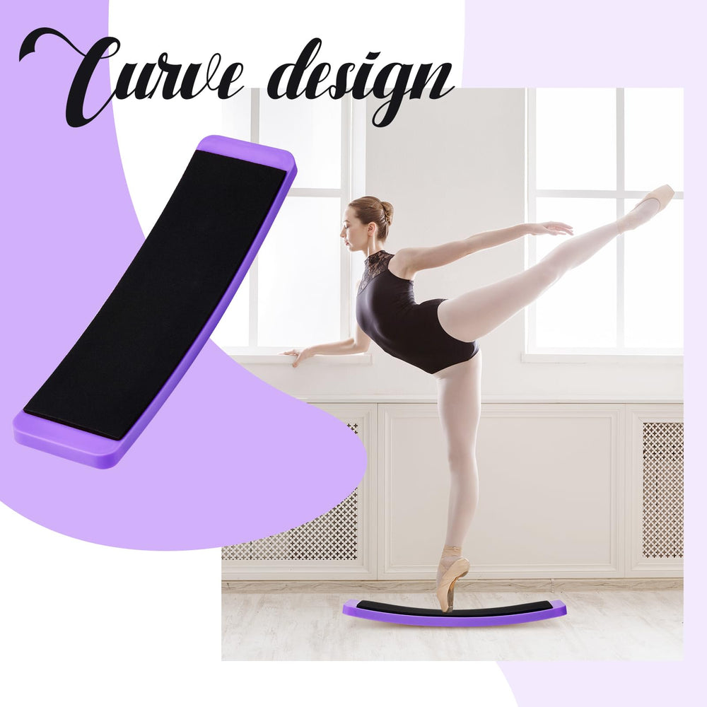 Motionchic boards in use under a ballet slipper showing improved turning practice