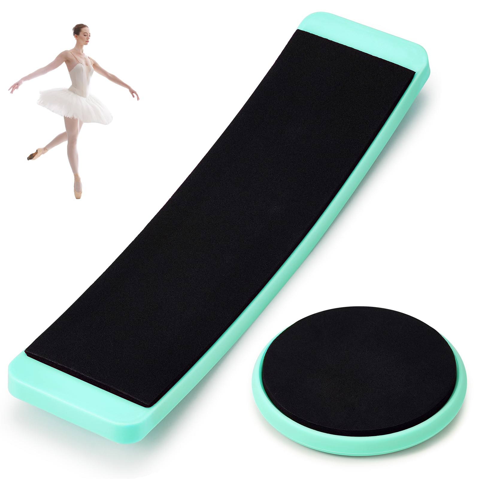 Motionchic front packaging showing sky blue turning boards and contents for easy setup