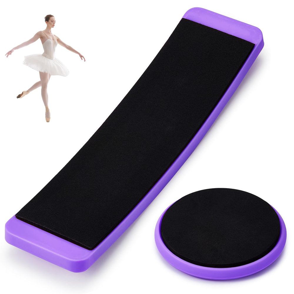 Motionchic front view of purple turning boards showing stable platform and portability