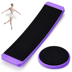 Motionchic front view of purple turning boards showing stable platform and portability