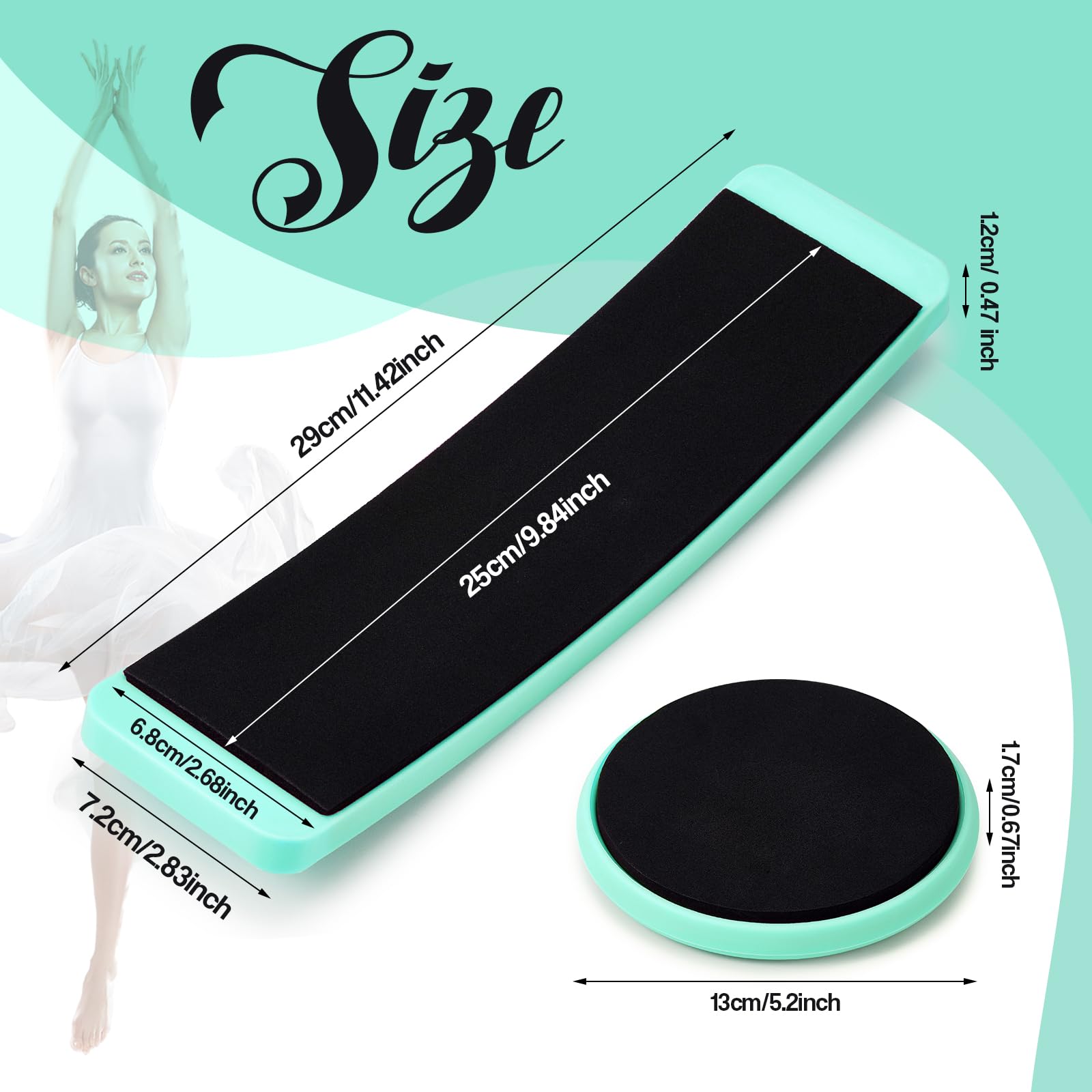 Motionchic round board top view demonstrating smooth rotation surface for controlled turns