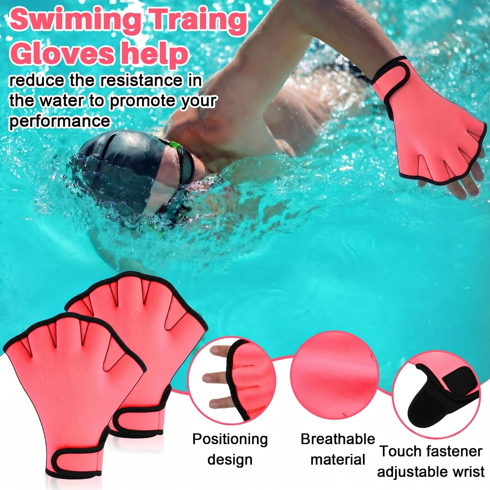 Motionchic set in pool lifestyle shot showing varied exercises and motivating environment benefit
