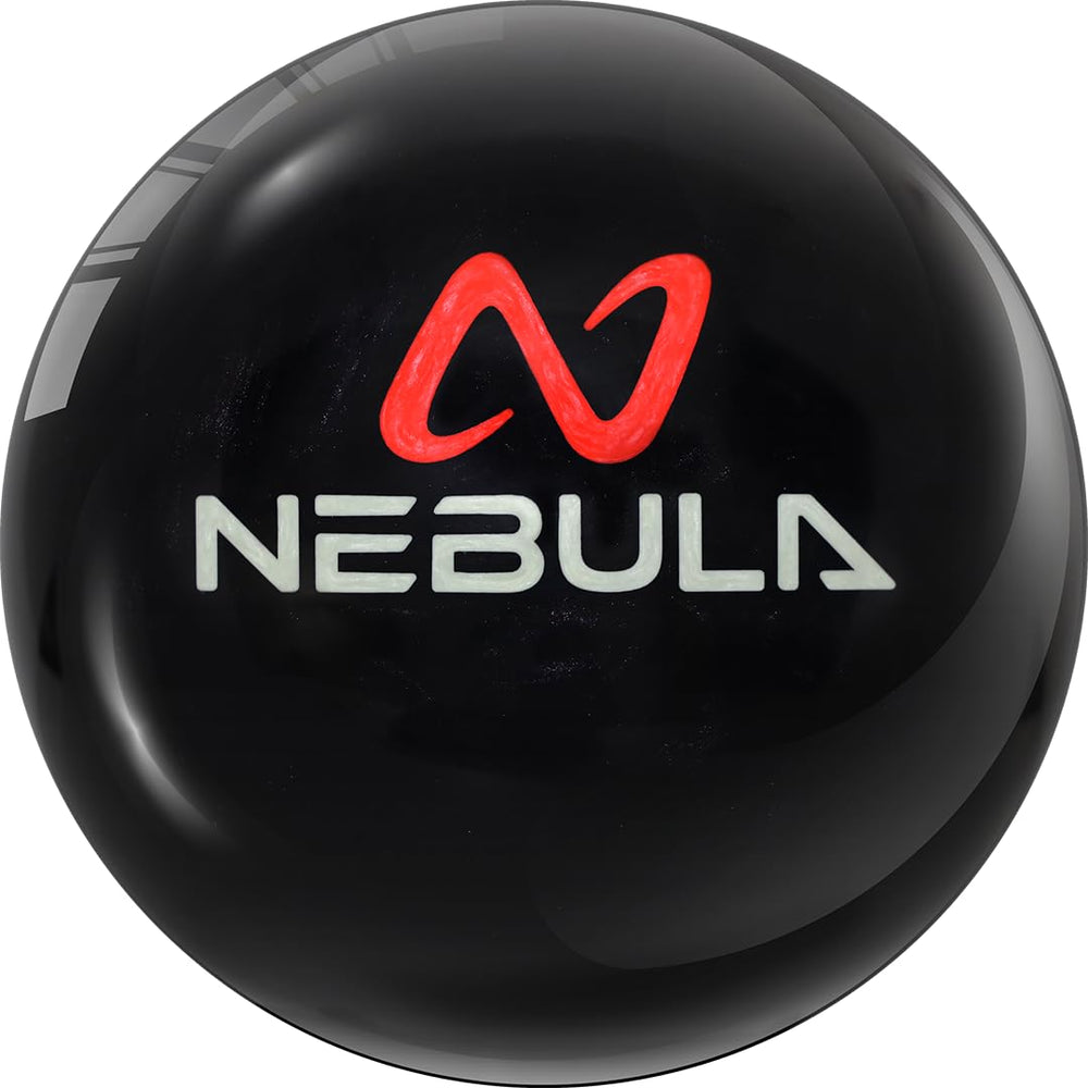 MOTIV Nebula front view showing cosmic black pearl finish and brand logo for aggressive backend