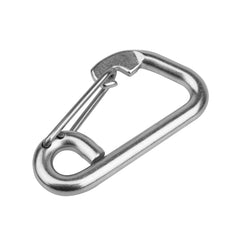 MOUNTAIN_ARK snap hook attached to boat cleat, strong 440 lb rated quick connection