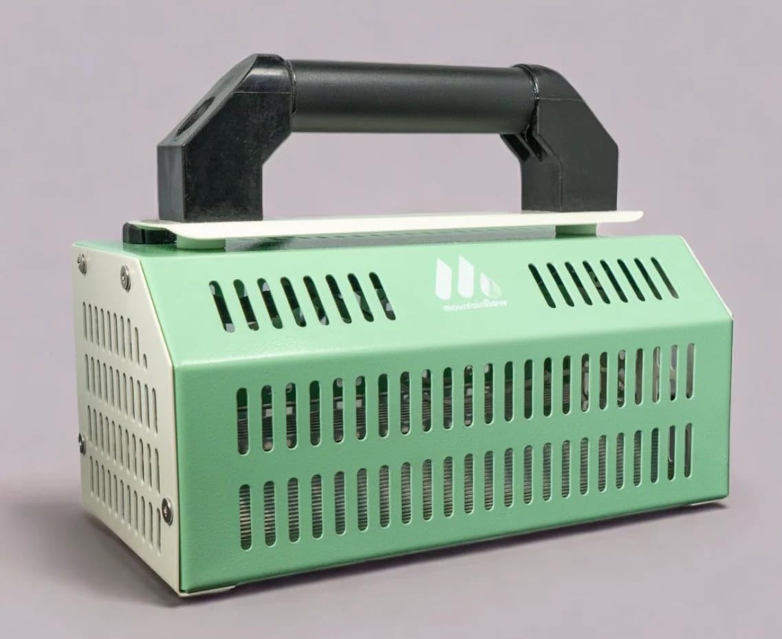 mountainFLOW handheld infrared waxer front view showing compact design and controls, speeds waxing