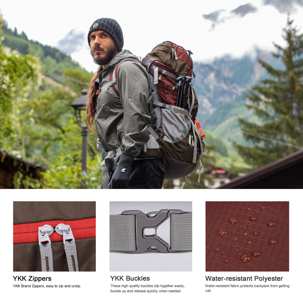 MOUNTAINTOP side zip open for quick access to main compartment while hiking