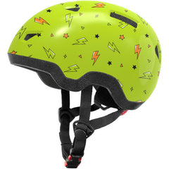 MOUNTALK Lightning front view showing child-friendly graphic and secure fit benefit