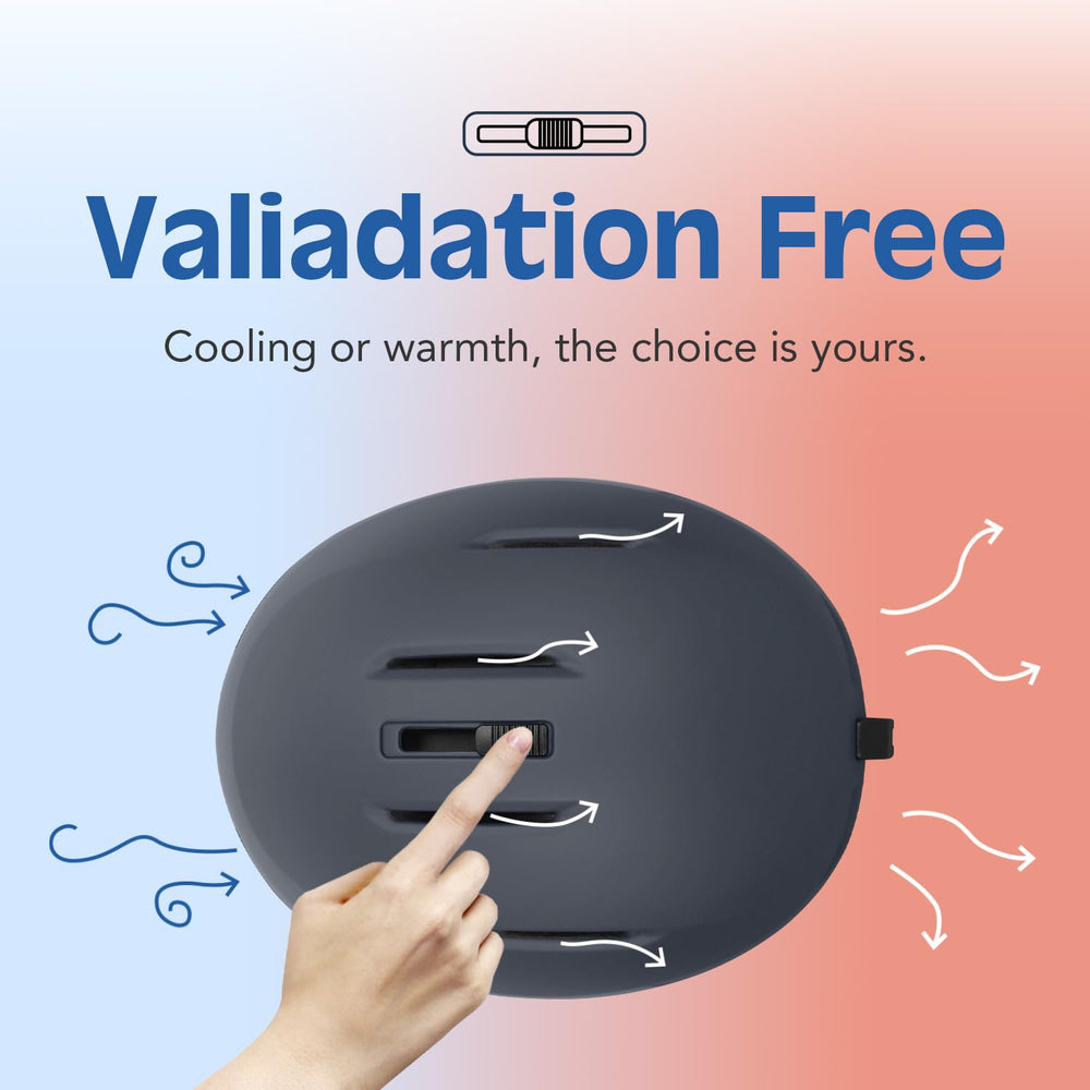 MOUNTALK top vents open and closed illustrating customizable temperature control