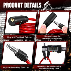 Moxweyeni keyed lock head close-up showing easy one-click use