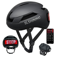MOYACA helmet front view in matte black showing aerodynamic shell and safety profile