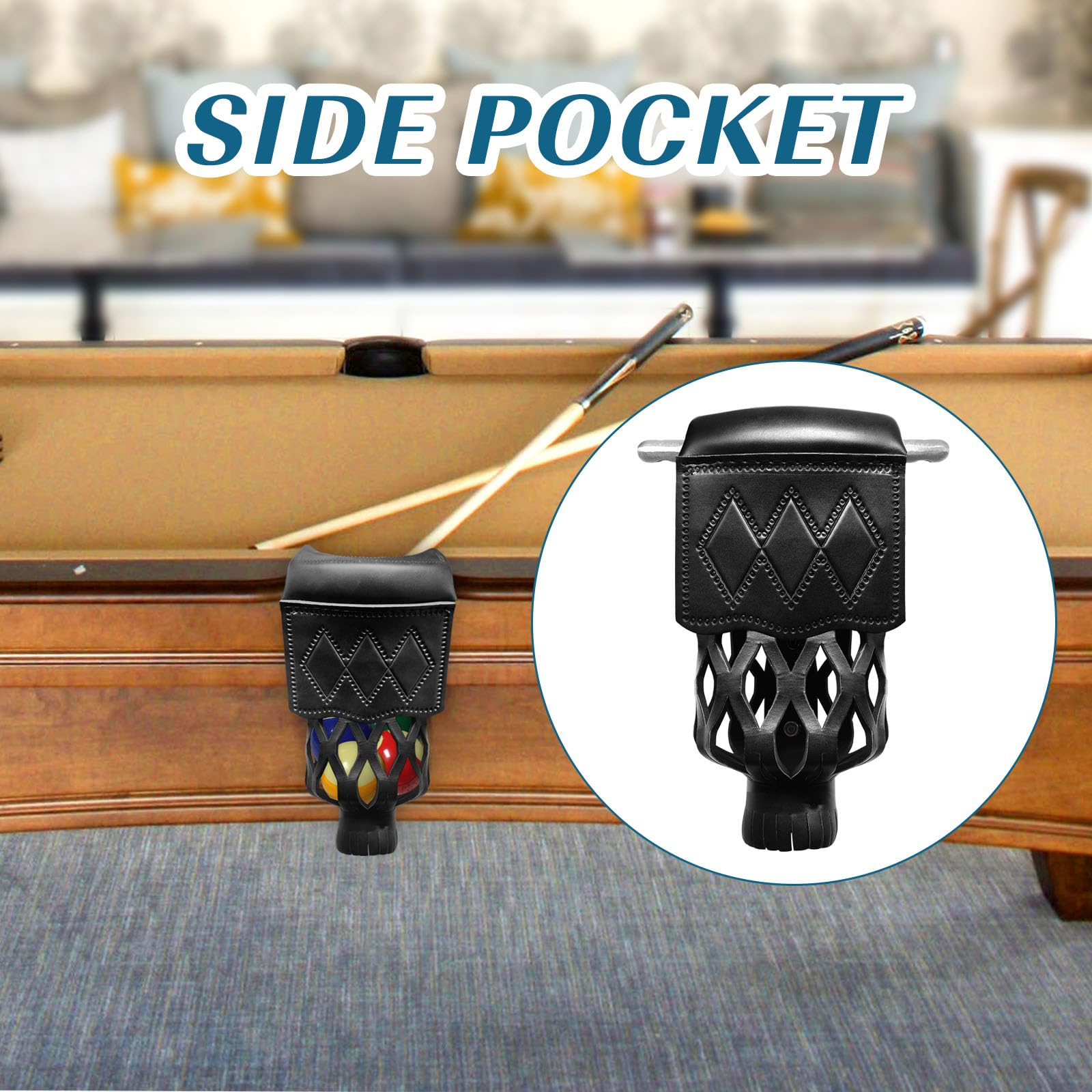MoyanSuper pocket next to cue ball showing size and correct scale fit