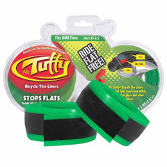 Mr. Tuffy front view of green 20x1.95–2.5 liner showing fit and profile for easy protection