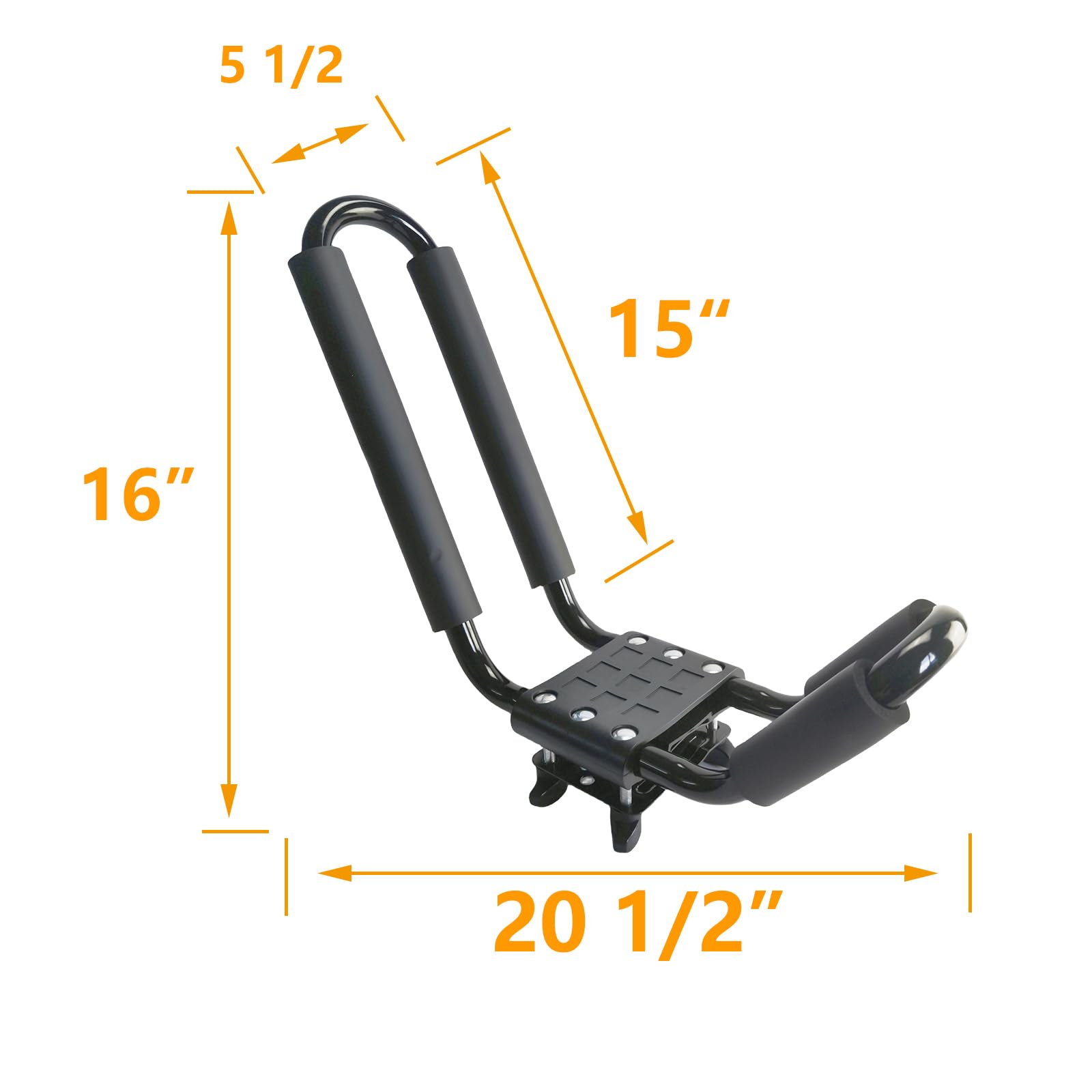 Mrhardware A01 mounted on SUV showing fit and space-saving roof placement benefit