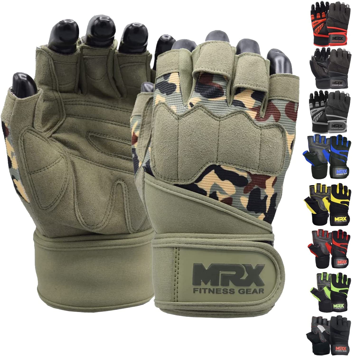 MRX BOXING & FITNESS front view of gloves showing compact profile and protection