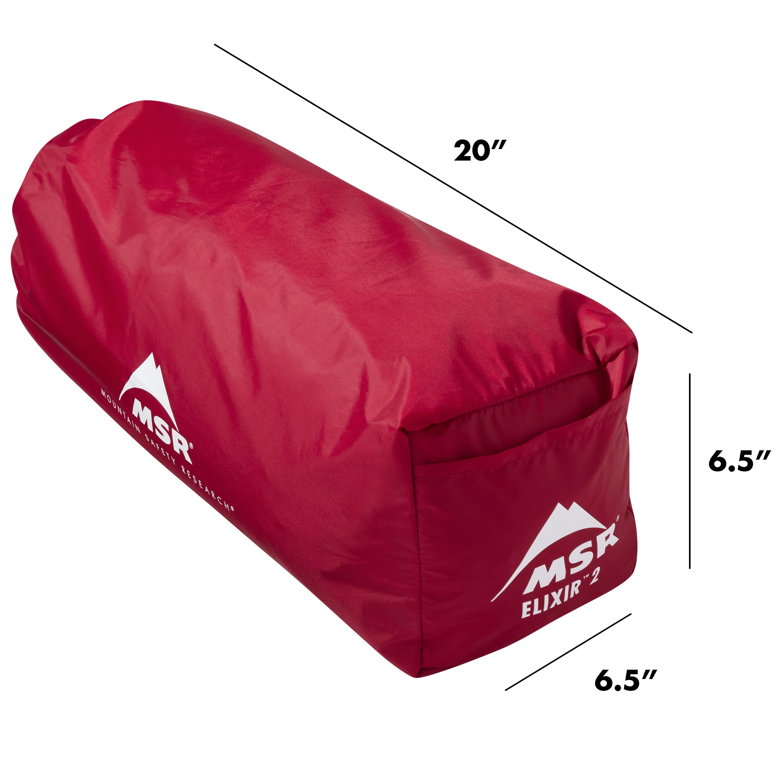 MSR Elixir gear loft and pockets organized, improves interior organization