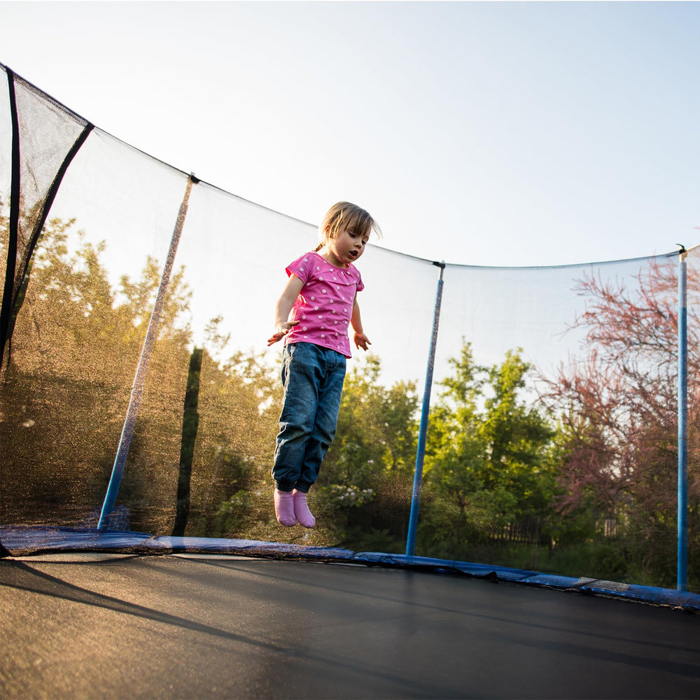 MSSVIGING in backyard on trampoline showing improved appearance and child safety
