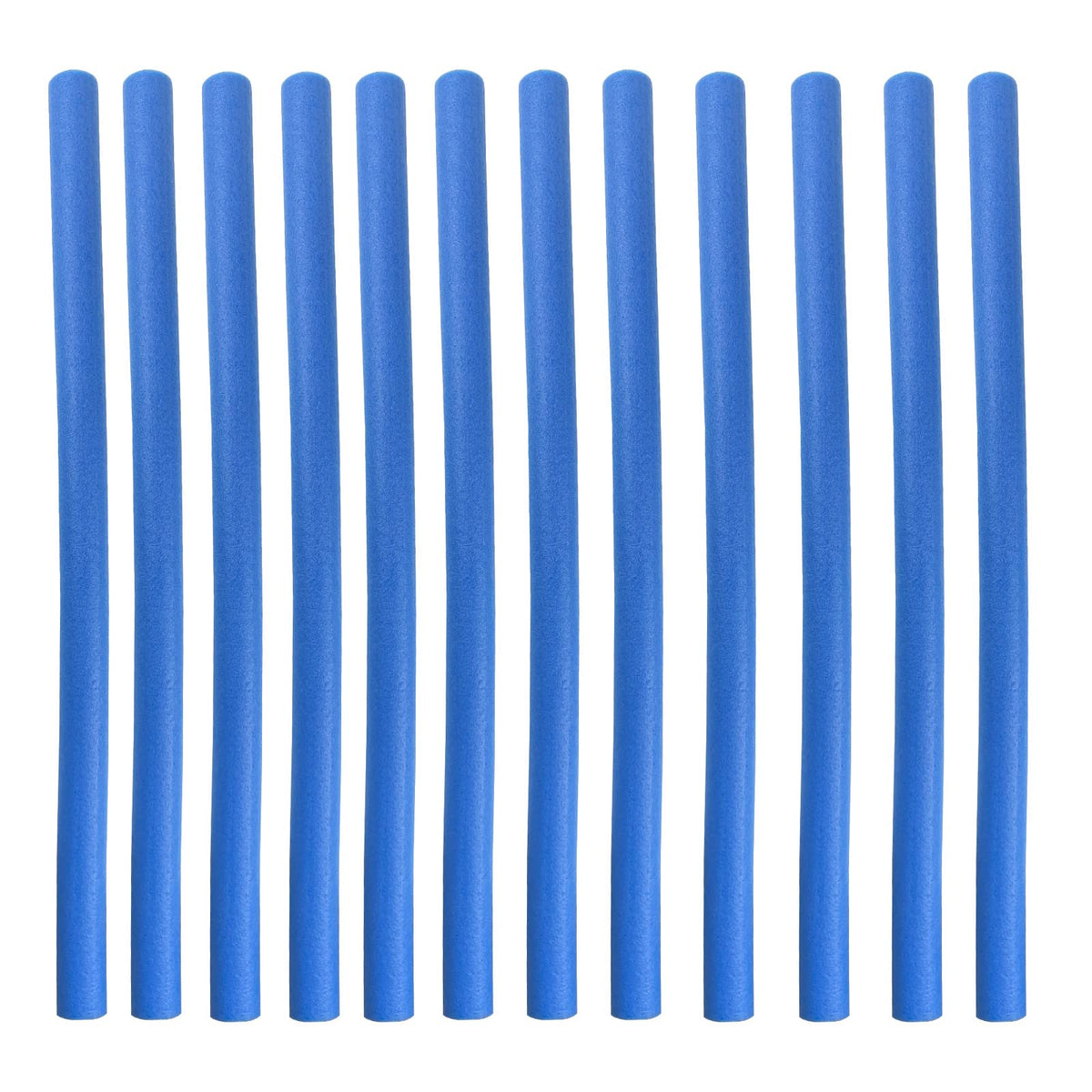 MSSVIGING front view of twelve blue foam sleeves showing complete set and benefit of full coverage