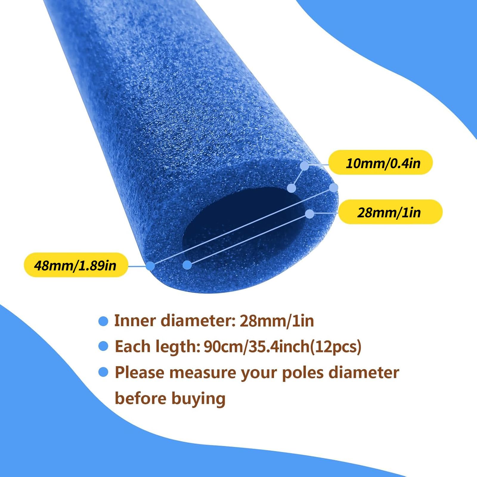 MSSVIGING sleeve beside measuring tape showing 35.4 inch length for accurate fit