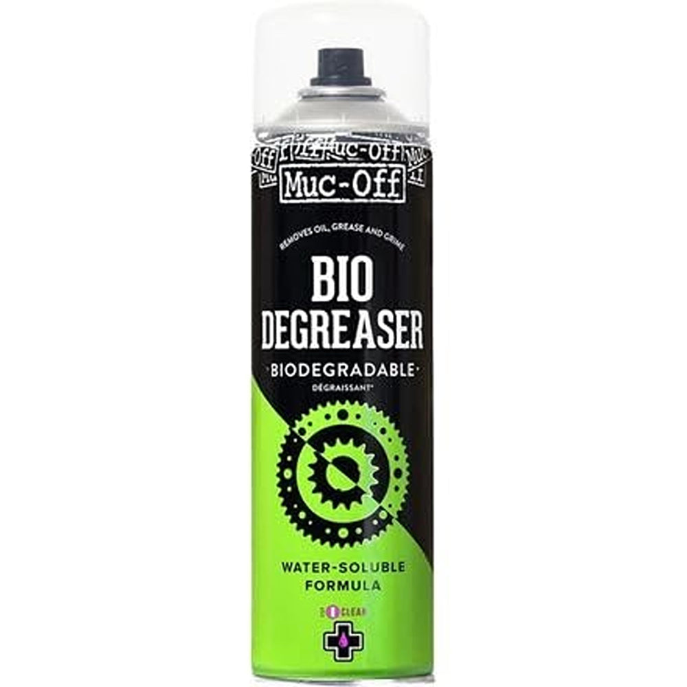 Muc-Off Bike Protect can in hand creating a water-repellent finish