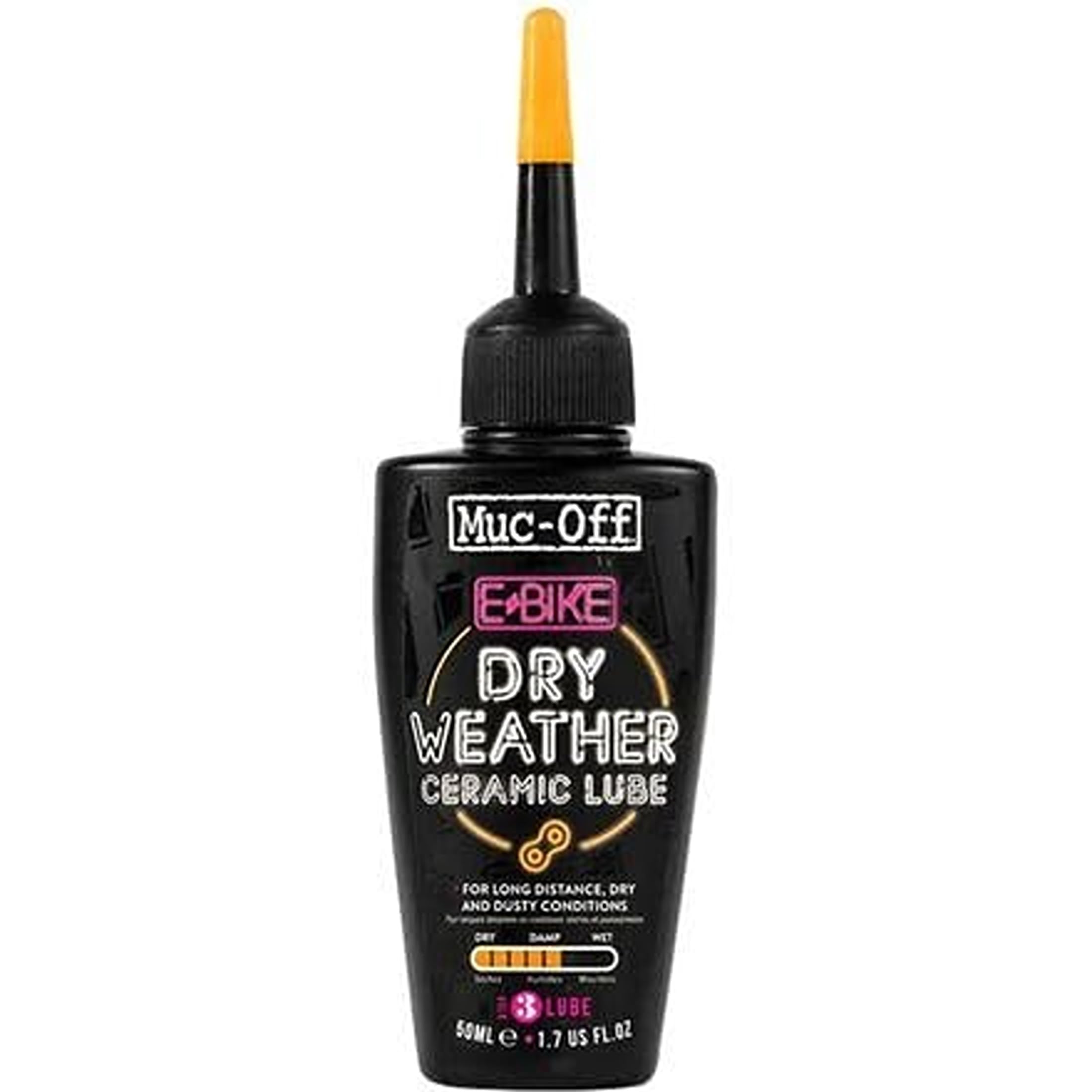 Muc-Off kit beside an electric bike in garage for convenient maintenance