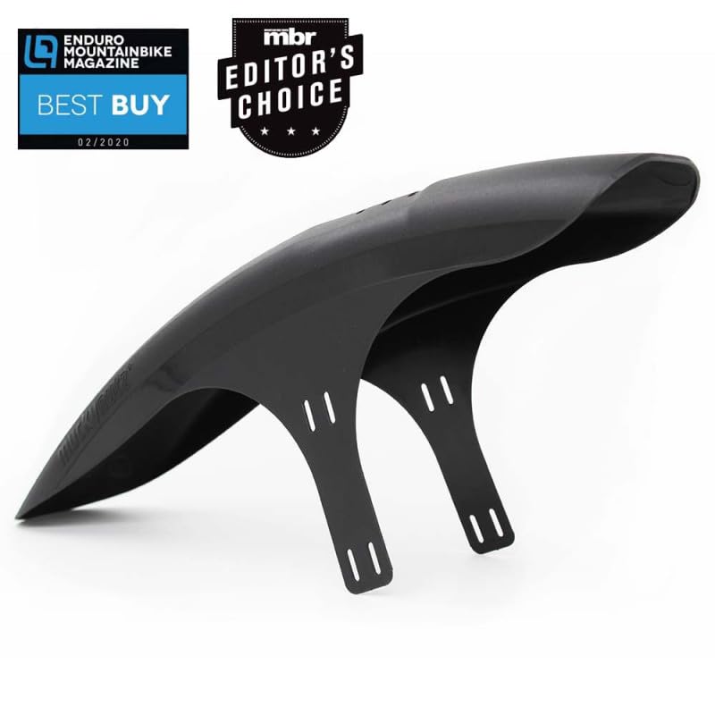 Mucky Nutz close profile of guard highlighting anti-clog geometry benefits