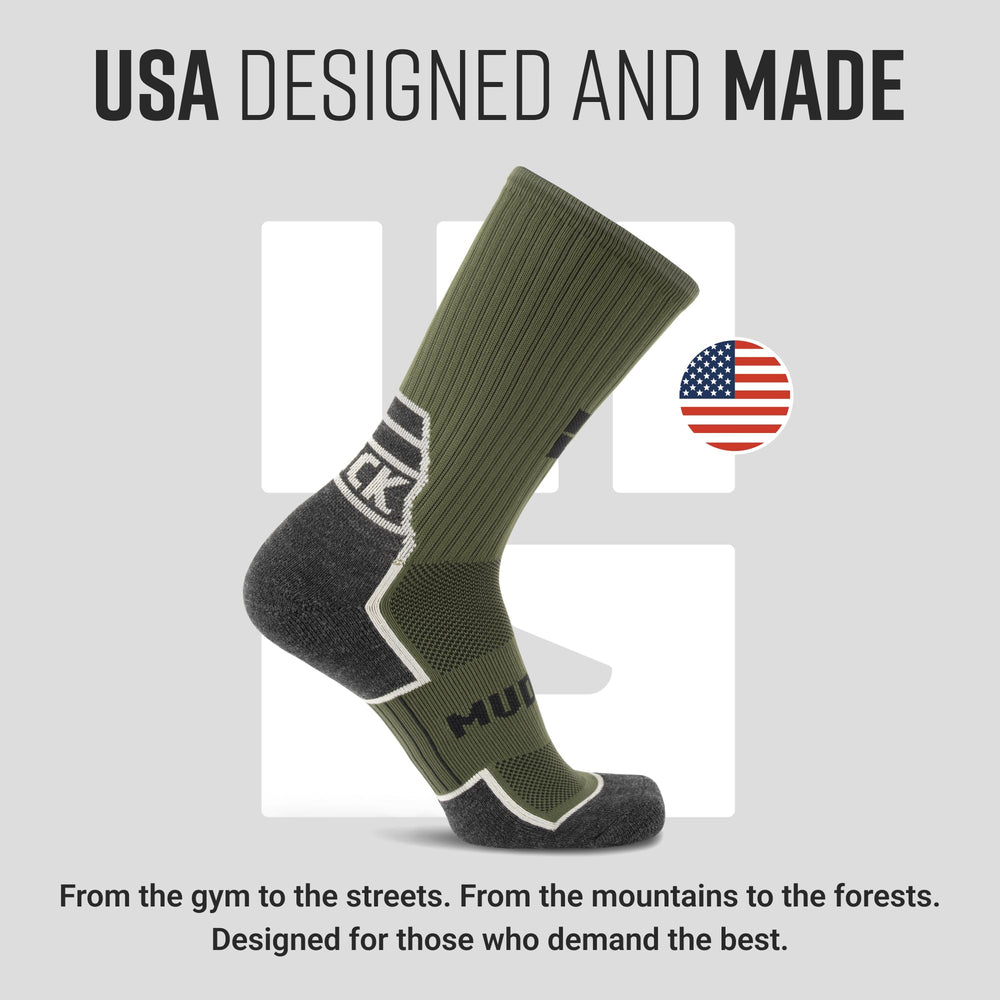MudGear packaging with made-in-USA label conveying quality assurance