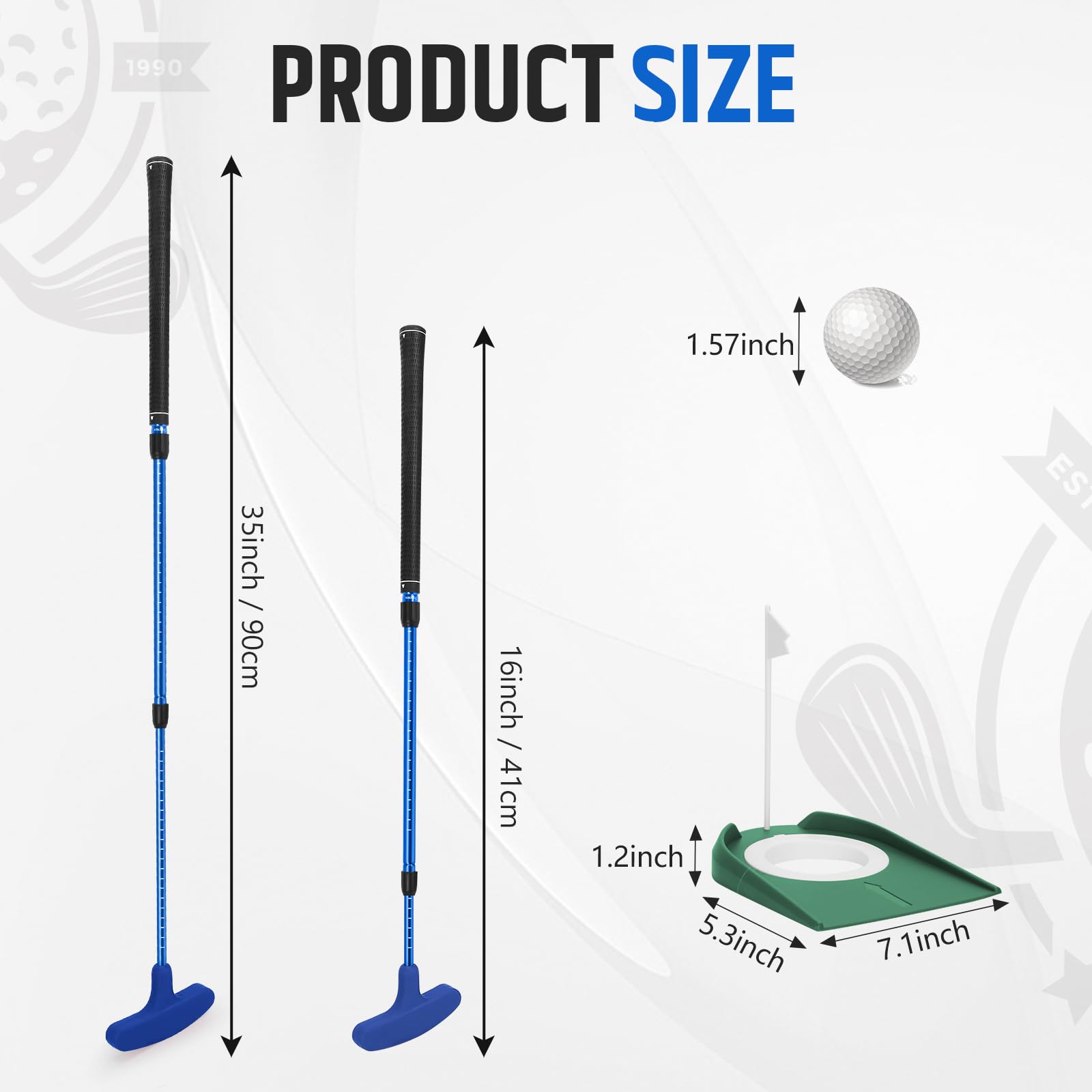 MultiOutools close-up of weighted putter head with silicone coating protecting floors