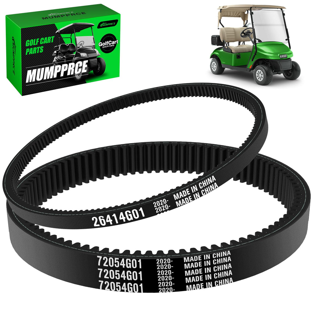 MUMPPRCE front view belt kit showing both belts and ease of replacement