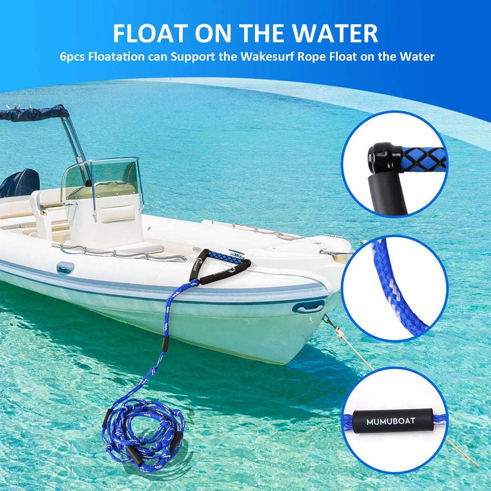MUMUBOAT 32-strand braided rope texture for durable abrasion resistance