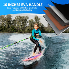 MUMUBOAT foam flotation sleeves detail keeping the rope buoyant and visible on water