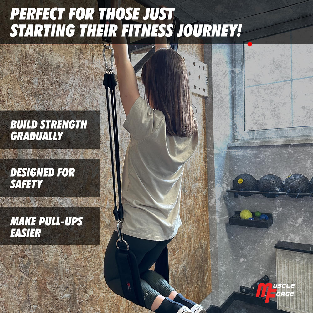 MuscleForge used in an outdoor workout with athlete demonstrating portable training flexibility